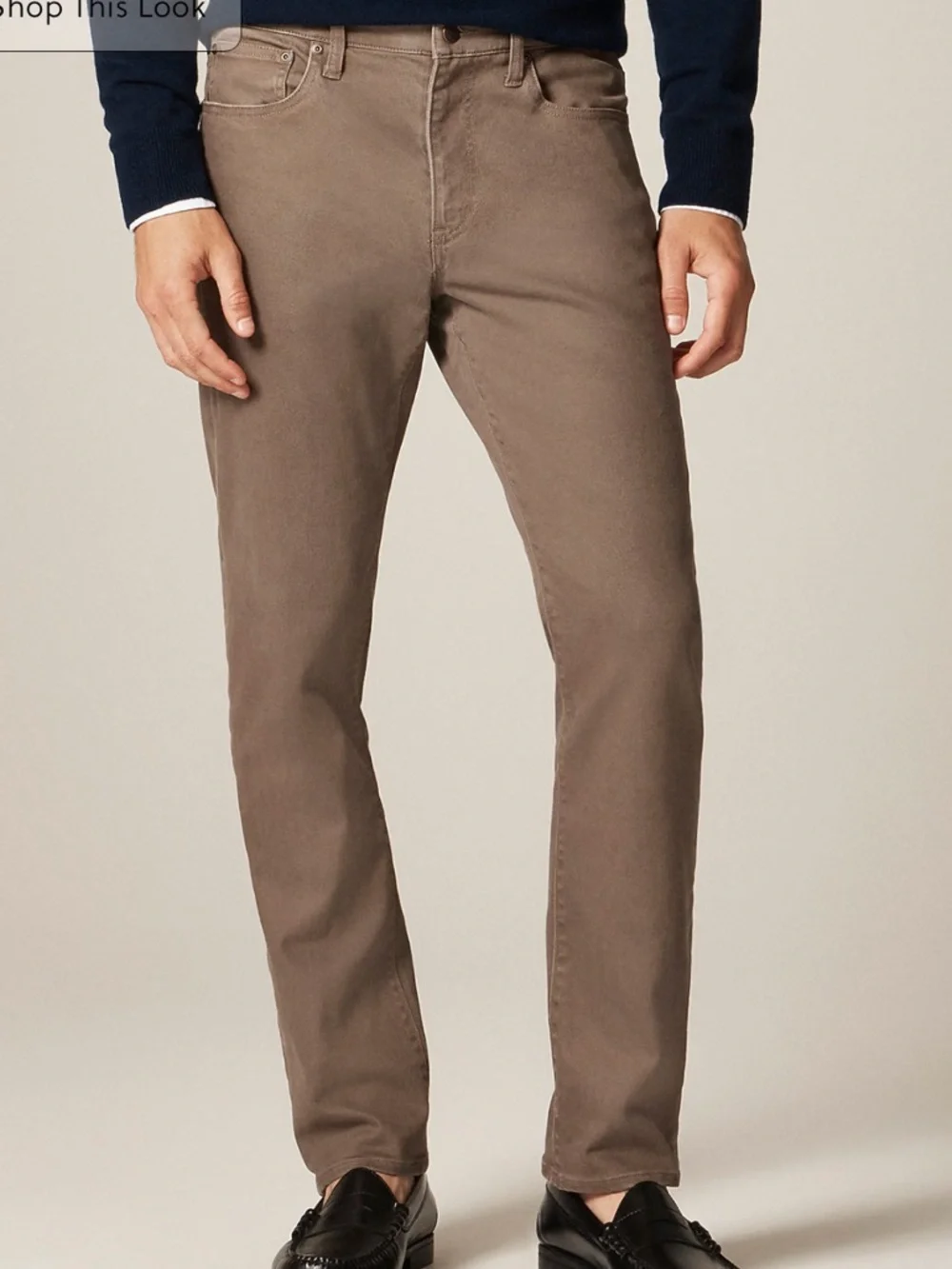 J crew balsam bark 770™ Straight-fit Bergen five-pocket pant
